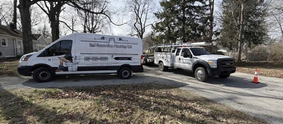 2nd Gen Plumbing technician at work on a residential plumbing job